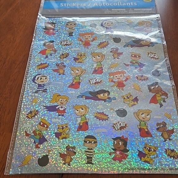 Jot Glitter hero boy girl sparkling sparkle shine fun Stickers 1-Pack unisex - Picture 5 of 14